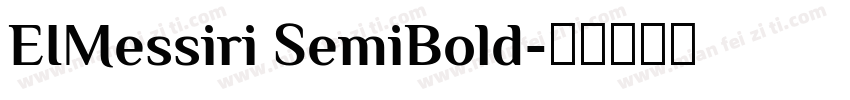 EIMessiri SemiBold字体转换